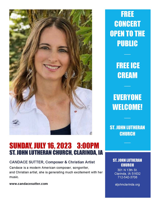 Candace performs at Clarinda Iowa Ice Cream Social