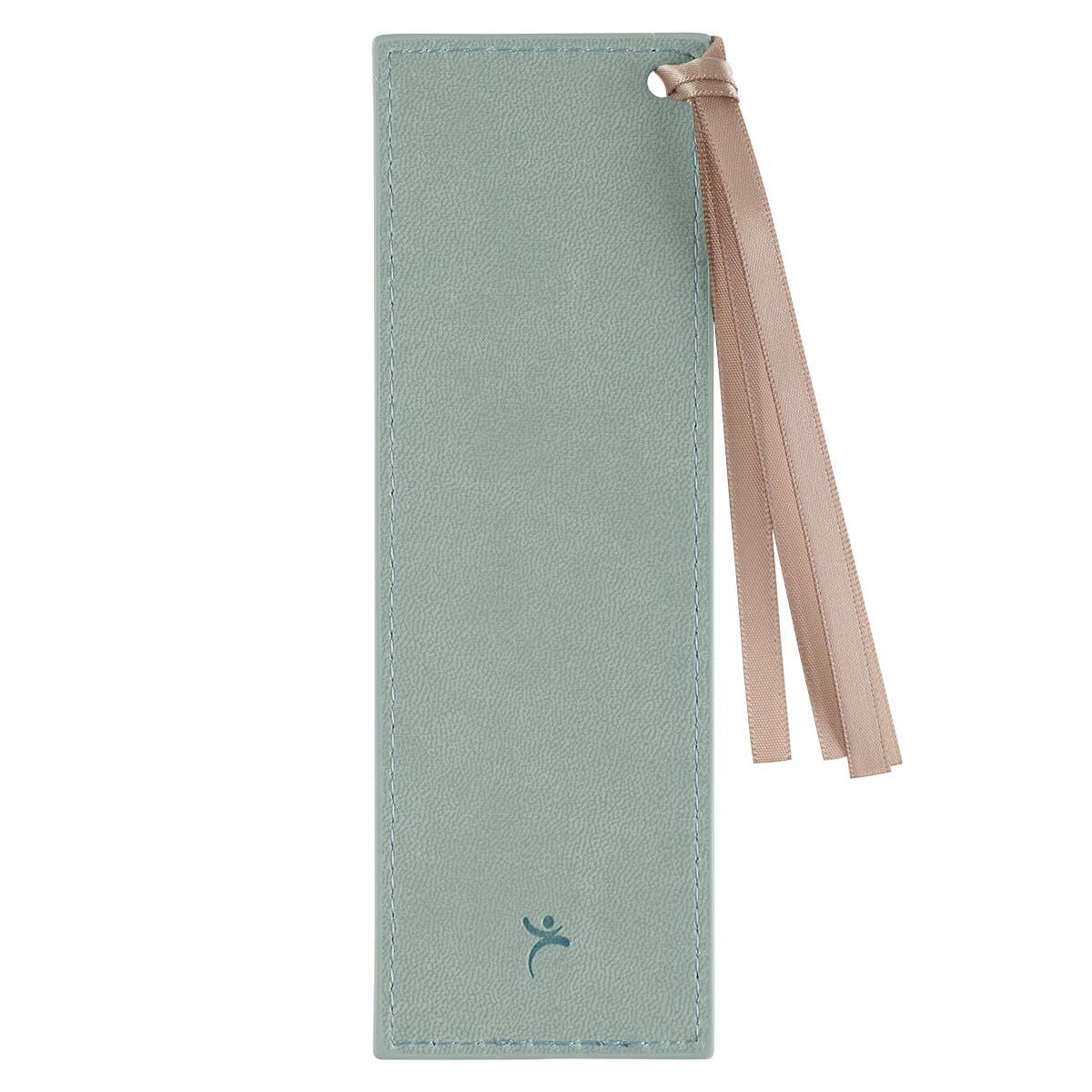 Bookmark Faux Leather Teal Walk by Faith 2 Cor. 5:6-7