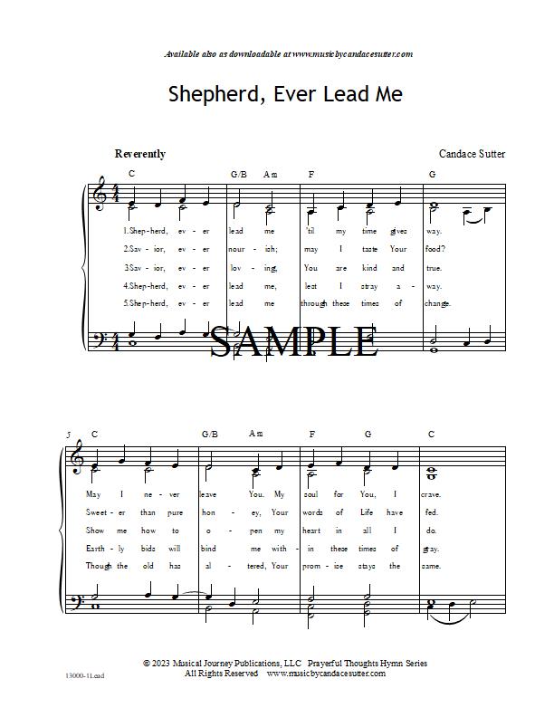 Shepherd, Ever Lead Me & Walk With Us, Jesus
