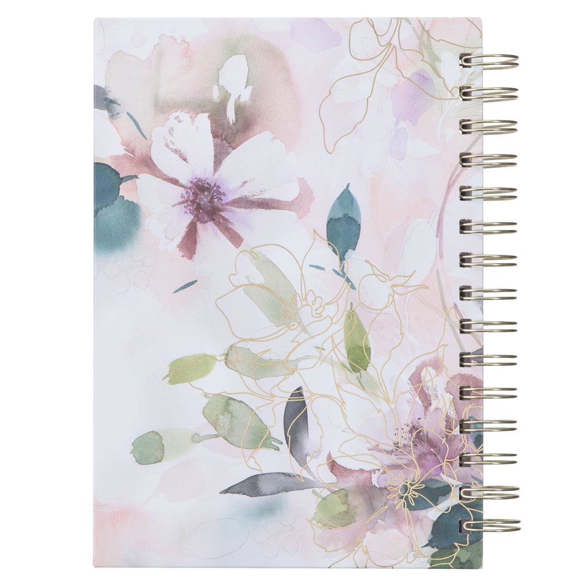 Journal Wirebound Purple Floral Trust in the Lord Prov. 3:5