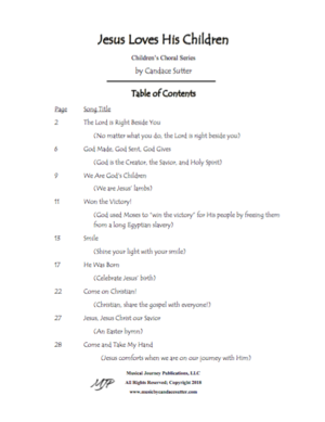 Jesus Loves His Children (Children's Choral Series)